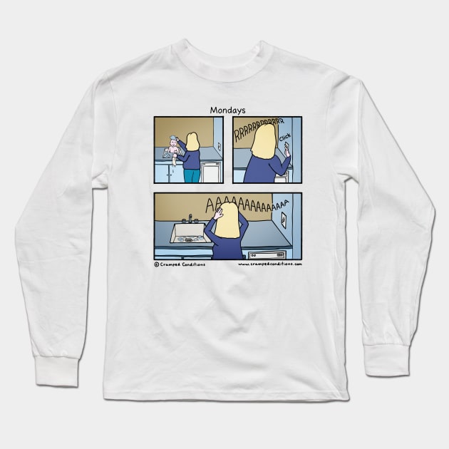 Mondays Long Sleeve T-Shirt by crampedconditions